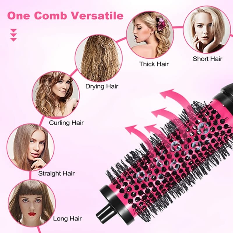 Clickinline 6pcs/set 3 Sizes Detachable Handle Hair Roller Brush with