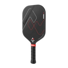 ALLWAKE 3K Raw Carbon Fiber Pickleball Hot Pressing Technology 16MM Custom Made USAPA Approved Color: White-Red