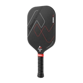 ALLWAKE 3K Raw Carbon Fiber Pickleball Hot Pressing Technology 16MM Custom Made USAPA Approved Color: White-Red