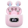 Wireless Headphones LED Display, Waterproof Headphones