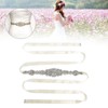 Rhinestone Wedding Dress Belt Elegant Waistbelt Clothes Accessories for Bride