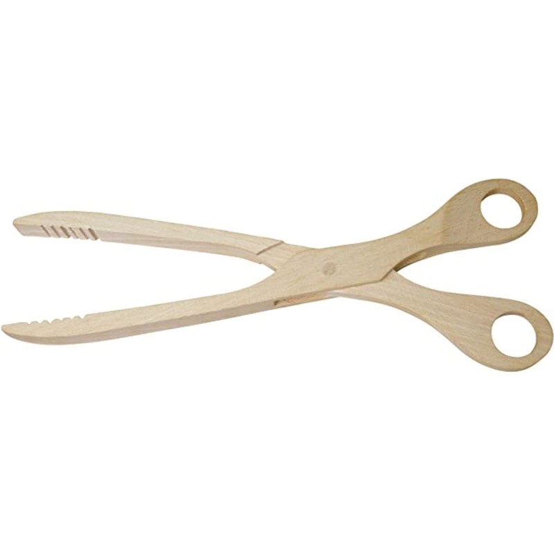 teemando® Wooden Scissors, Cucumber Tongs, 28 cm, Wooden Scissors