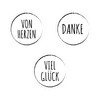 Sticker "Von Herzen - Danke - Viel Glück" | Pack