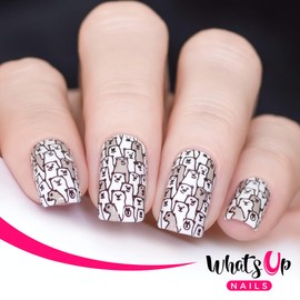 Whats Up Nails - B049 Hot Chocolate Season Stamping Plate for Christmas Winter Nail Art Design