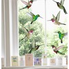 8 Large Beautiful Humming Bird Static Cling Window Stickers -