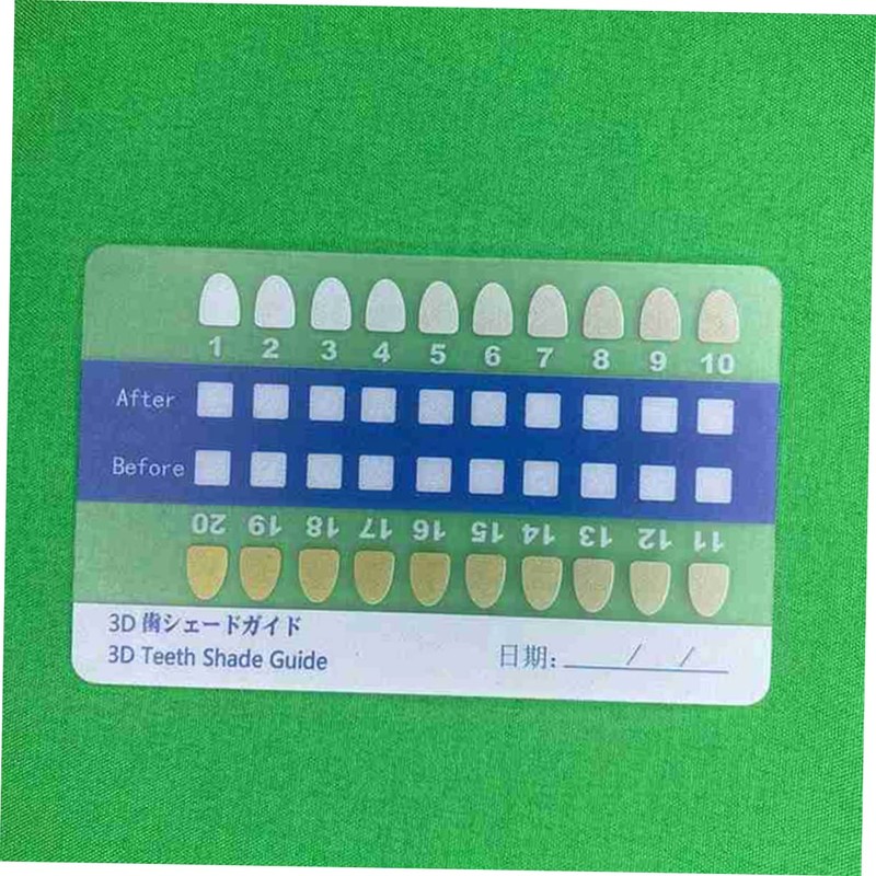 minkissy Sets Pcs Oral Supplies Tooth Contrast Cards Teeth Colour