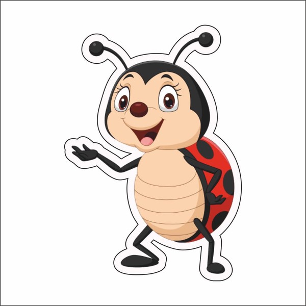 AMA shop COCCINELLA MOD.3 PVC sticker for Wall Decal Car