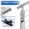 Muzata 20Pack Swageless Cable Railing Kit 1/8" Invisible Tensioner No