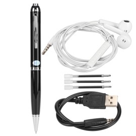 Pen Digital Voice Recorder One Key Recording HD Noise Reduction Portable Voice Activated Recorder for Learning Meetings 16G