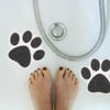 CLISPEED Anti-Slip Decorative Patch Set 10 Pcs Print Bath Stickers
