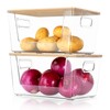 2 Set Pantry Organizer and Storage, Stackable Clear Acrylic Kitchen