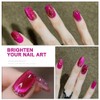 12ml Dark Pink Cat Eye Magnetic Gel Polish,0.41 fl oz
