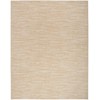 Nourison Essentials Indoor/Outdoor Ivory Gold 9' x 12' Area Rug,