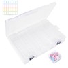 Sxutop Pack of 45 Small Storage Boxes, Transparent Plastic Storage