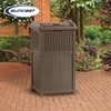 Suncast 33 Gallon Commercial Outdoor Trashcan Hideaway with Lid for