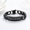 zeqingjw Men Urn Bracelet for Human Ashes Stainless Steel Cremation