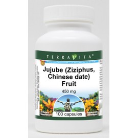 Jujube (Ziziphus, Chinese Date) Fruit - 450 mg (100 Capsules, ZIN: 513793)