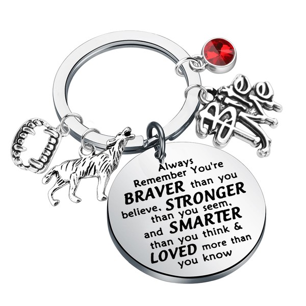 BNQL Vampire Keychain Vampire Gift for Vampire Diaries Fan TV
