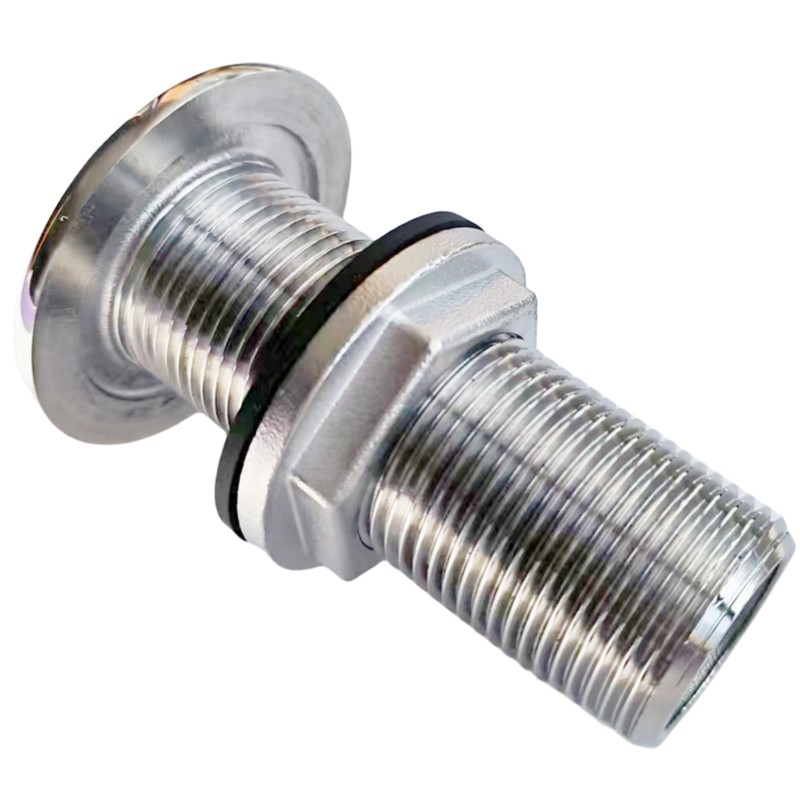 Marine Grade 316 Stainless Steel Full Threaded Through Hull Pipe