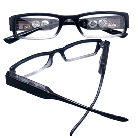 DuanMei 3 Pack Reading Glasses with Lights in The Frame for Men Women Bright Led Readers Eyeglasses with Lights and Magnifier Led Reading Glasses Magnifier Nighttime Reader