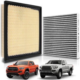 AUTOKAY Cabin and Engine Air Filter Set Fits for Toyota Tacoma 2016 2017 2018 2019 2020 2021 2022 2023 3.5L 6Cyl V Gas RE# 178010P100 87139YZZ09 33-5017 335017 WA10085 C35644 CF10374 VF2005