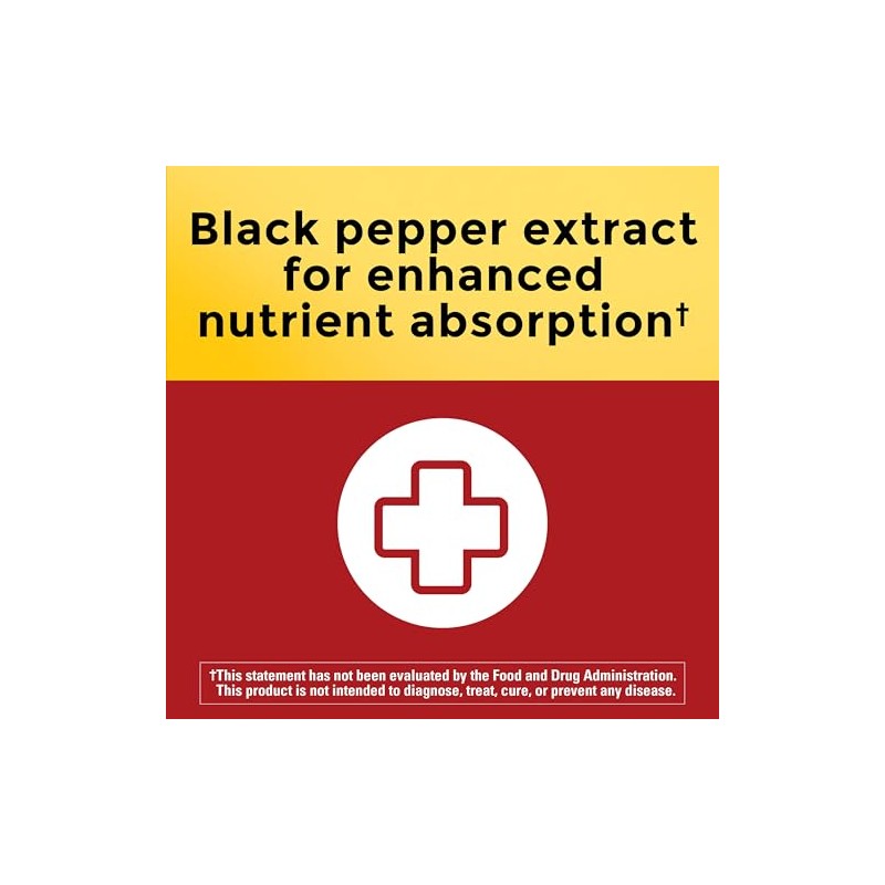 Nature Made CoQ10 200mg per Serving with Black Pepper Extract