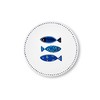 Excelsa Ocean Ceramic Dolomite and Cork Trivet 16 x 16