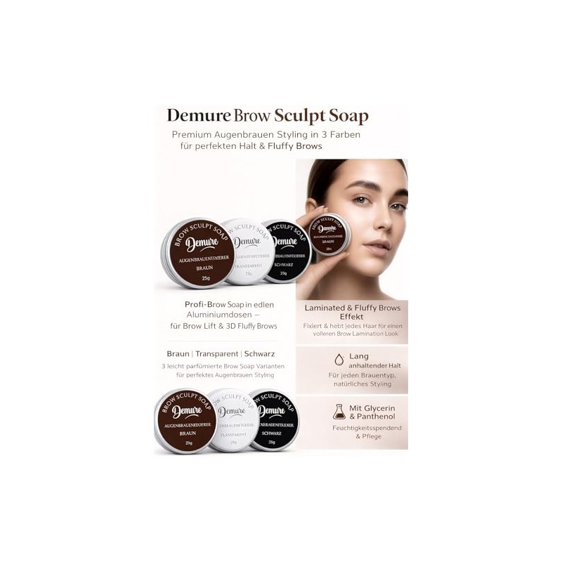 Demure Brow Sculpt Soap 25 g - Eyebrow Fixer for