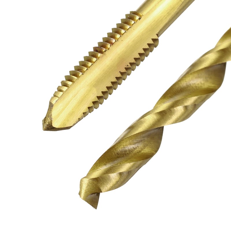 sourcing map Metric Tap & Drill Bit Set, 2pcs M6
