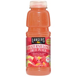 Langers Watermelon Fruit Punch, 15.2oz (Pack of 12)