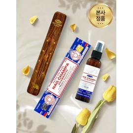 [Signature Set] Incense 15g + Room Spray 120ml + Sisham Wood Plain Incense Holder / [시그니처세트] 인센스15g+룸스프레이120ml+시샴우드 플레인 인센스 홀더