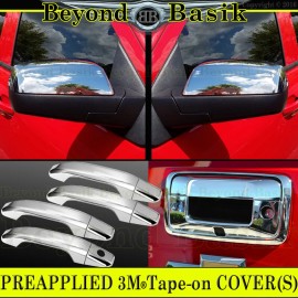 Torox 2014-2018 Chevy Silverado 1500 Chrome 4Dr Handle COVERS+Mirrors