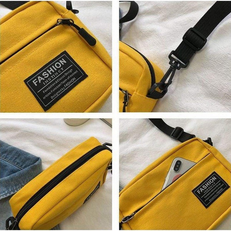 Beatus 3 Colors, Canvas Compact Shoulder Bag, Mini Shoulder Bag,