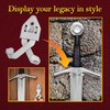 Mythrojan Metal Single Sword Wall Mounts Vertical Sword Mount Display