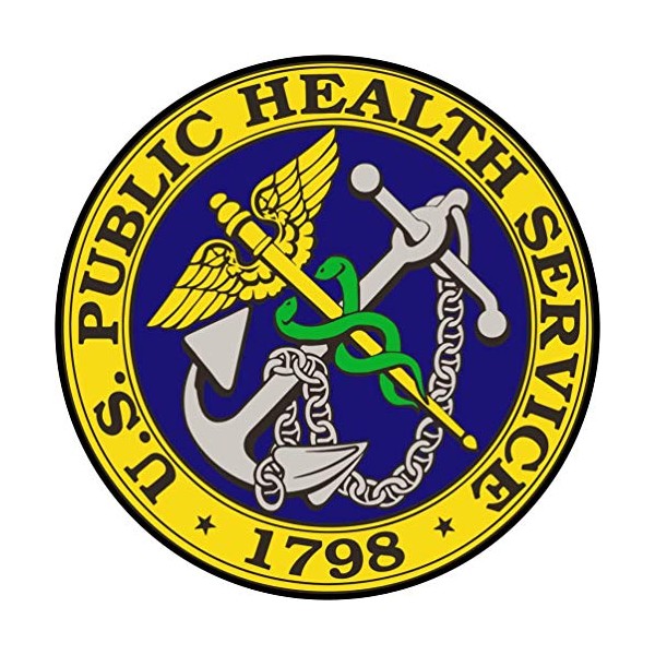 U.S. Public Health Service (USPHS) 3.8" Decal 2 Pack