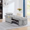 Sofa Bed Modern Linen Folding Pull Out Couch Convertible Recliner