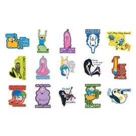 Adventure Time Jumbo Stickers Complete Set of 15 with Jake, Finn, Princess Bubblegum, The Ice King and More!