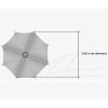 Macoll Sombrilla Playa Metalica Plegable Con Funda 3mts Diametro