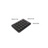 Bluetooth 5.1 Numeric Keypad 19 Keys Ergonomic Number Pads Battery