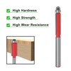 KOZTOL 4Pcs Flush Trim Router Bits, 1/4 Inch Shank Bearing