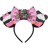 Trnerm Birthday Girls Mouse Ears Headband for Girls Women Birthday