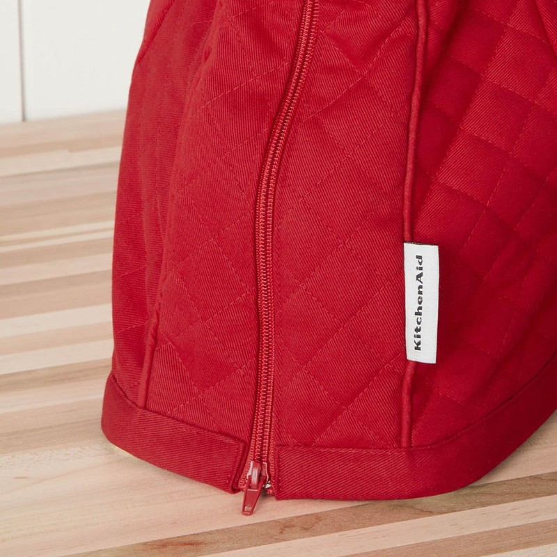 KitchenAid Quilted Fitted Mixer Cover Single Pack, Passion Red