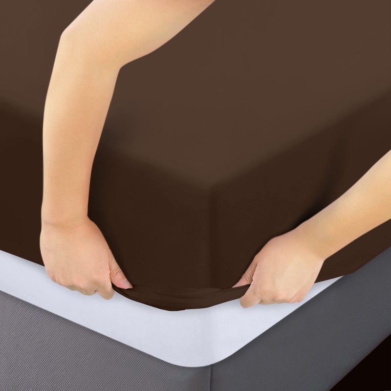 Utopia Bedding Queen Fitted Sheet - Bottom Sheet - Deep