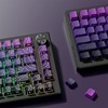 dagaladoo Topographic keycaps Line Backlit Gradient Purple keycaps Shine Through