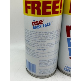 Rise (2) Rise Baby Face Shaving Cream For Sensitive Skin 14.75 oz Vintage