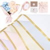 25 Sheets Flower Wrapping Paper with Ribbons and Cards, 5