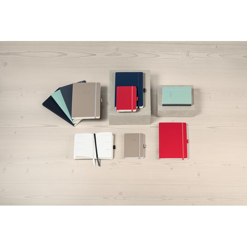 SIGEL C2539 Conceptum Weekly Planner 2025, Approx. A6, Green, softcover,