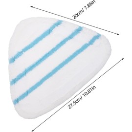 Sewroro Almohadillas Triangulares Lavables para Mopa a Vapor 4 Piezas de Microfibra Reutilizables Repuestos para Limpieza de Esquinas y Suelos de Vinilo Baldosa y Madera Dura