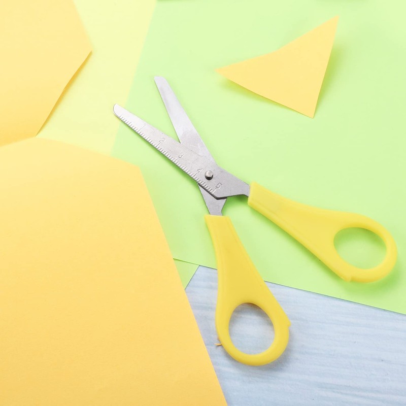 10 Pcs Kids Scissors, Children Blunt tip Safety Scissors Plastic