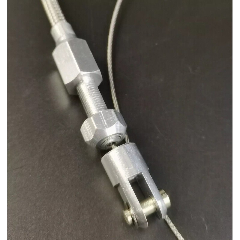 espeedpro21 Black Billet Aluminum 5"x2" Gas Pedal & 48" Throttle